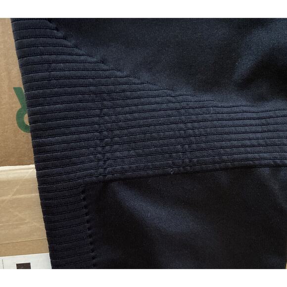 Nike Dri Fit Running Womens S Black Capri Leggings Pocket Mesh Detail Drawstring - Picture 5 of 8